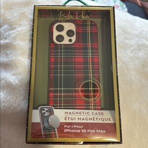 Isla Rae Christmas plaid iPhone 16 pro max case